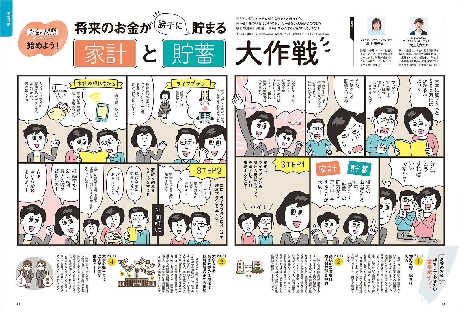 【子育てファミリーの家計診断】将来のお金が勝手に貯まる 家計と貯蓄大作戦
