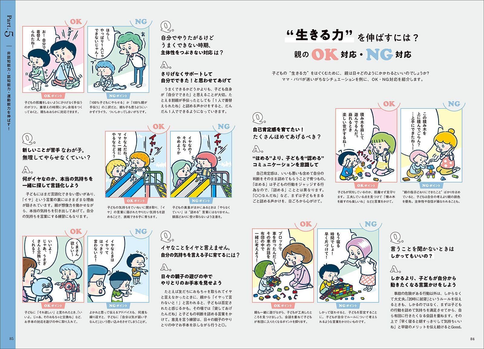 子どもの力を伸ばす親のOK対応 つぶす親のNG対応