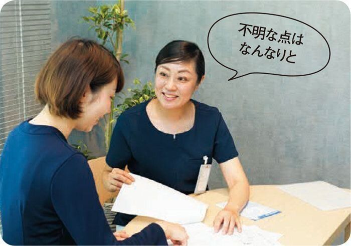 検診の流れを説明