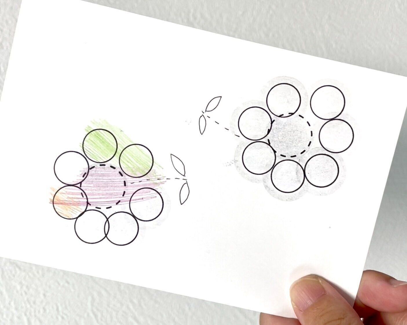 セリア「シールで遊ぶベーススタンプ」使いかた