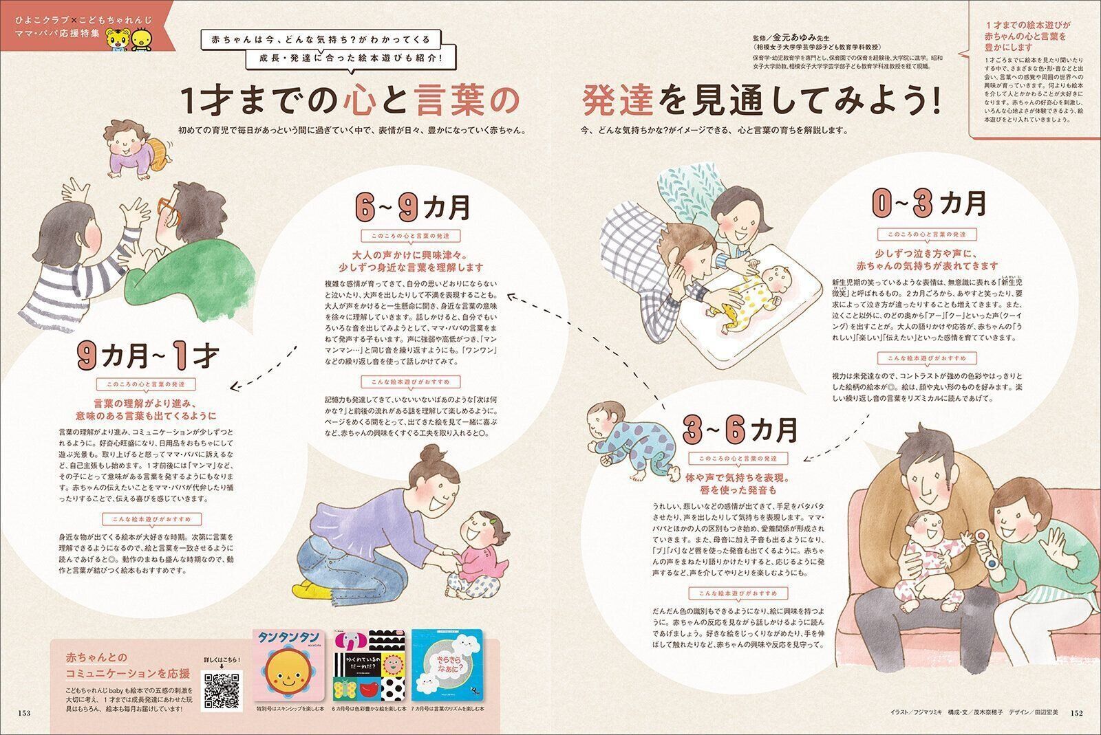 【特集】1才までの心と言葉の発達を見通してみよう！