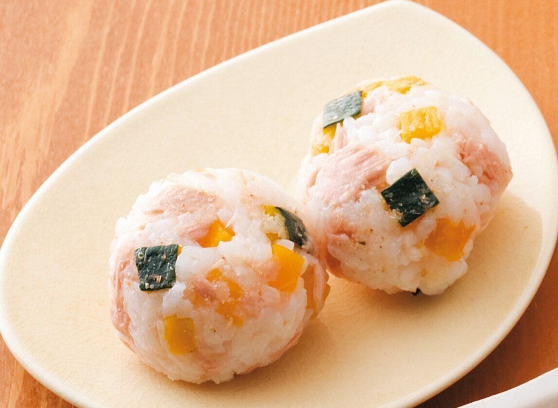 ツナとかぼちゃのおにぎり （離乳完了期 1才～1才6カ月ごろ）