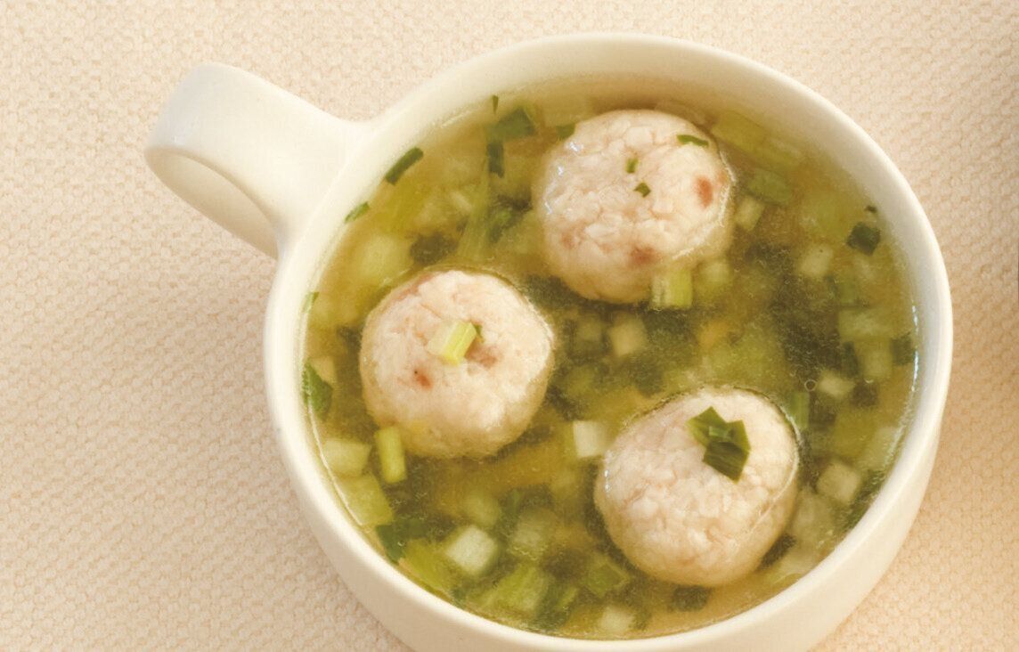 ぶりとねぎのだんごスープ （離乳後期 9～11カ月ごろ）