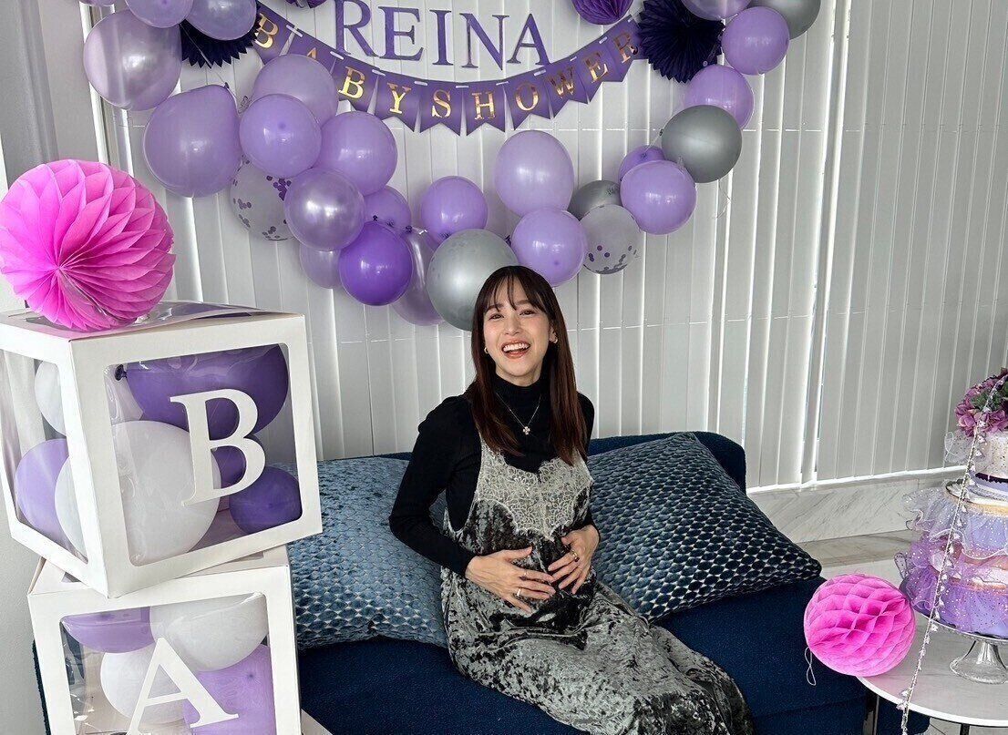 鷲見さんのベビーシャワーの写真