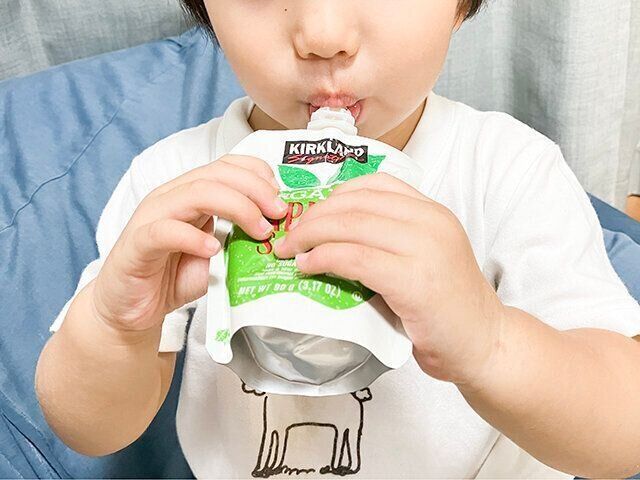 コストコ　『オーガニックアップルソースパウチ』