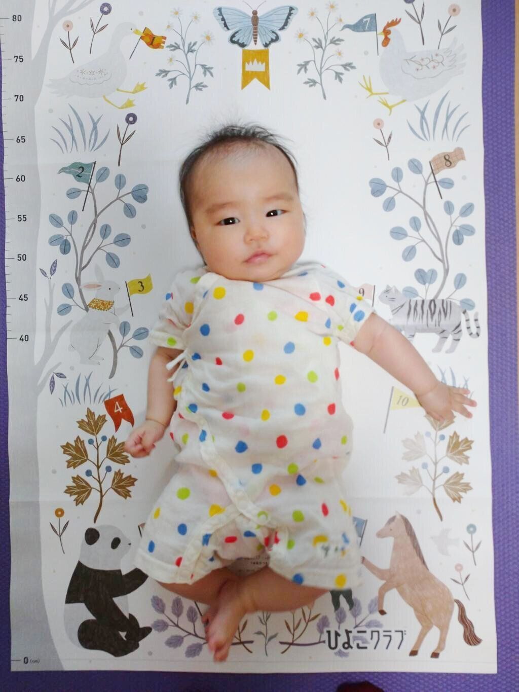 【エントリーNo.16】寝返りの練習がんばってまーす！！　Photo by ゆりさん