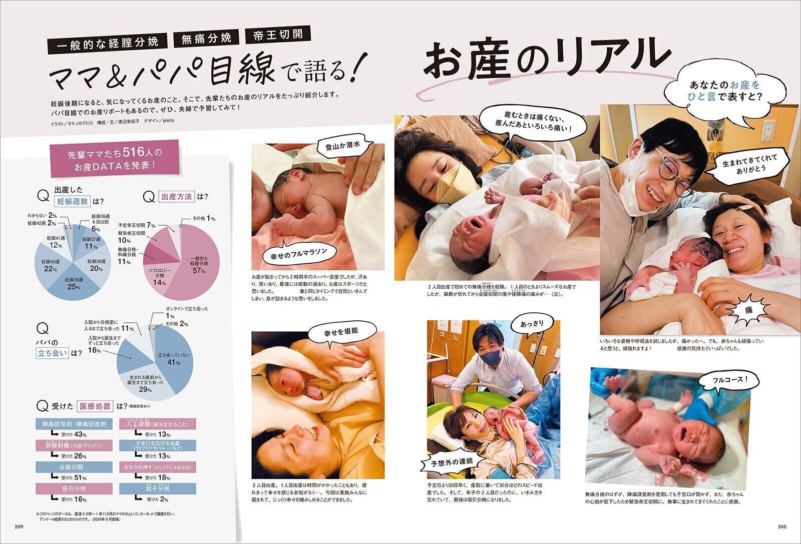 【特集】ママ＆パパ目線で語る！お産のリアル