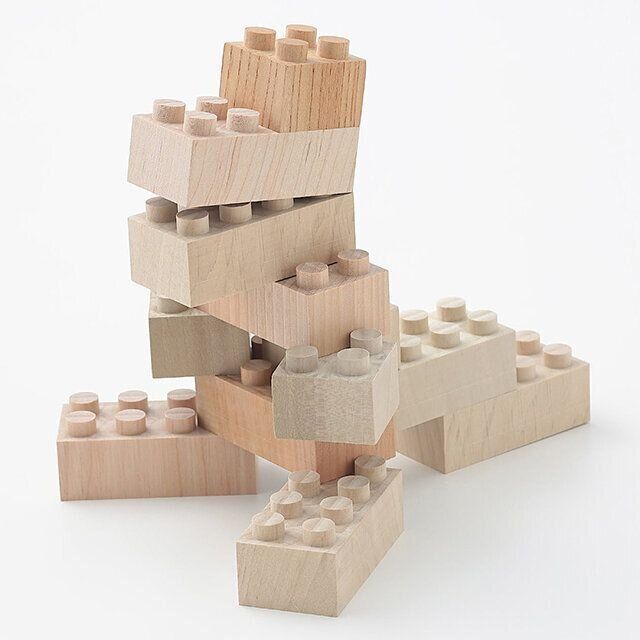 無印良品 日本の木のおもちゃ 木のブロック
