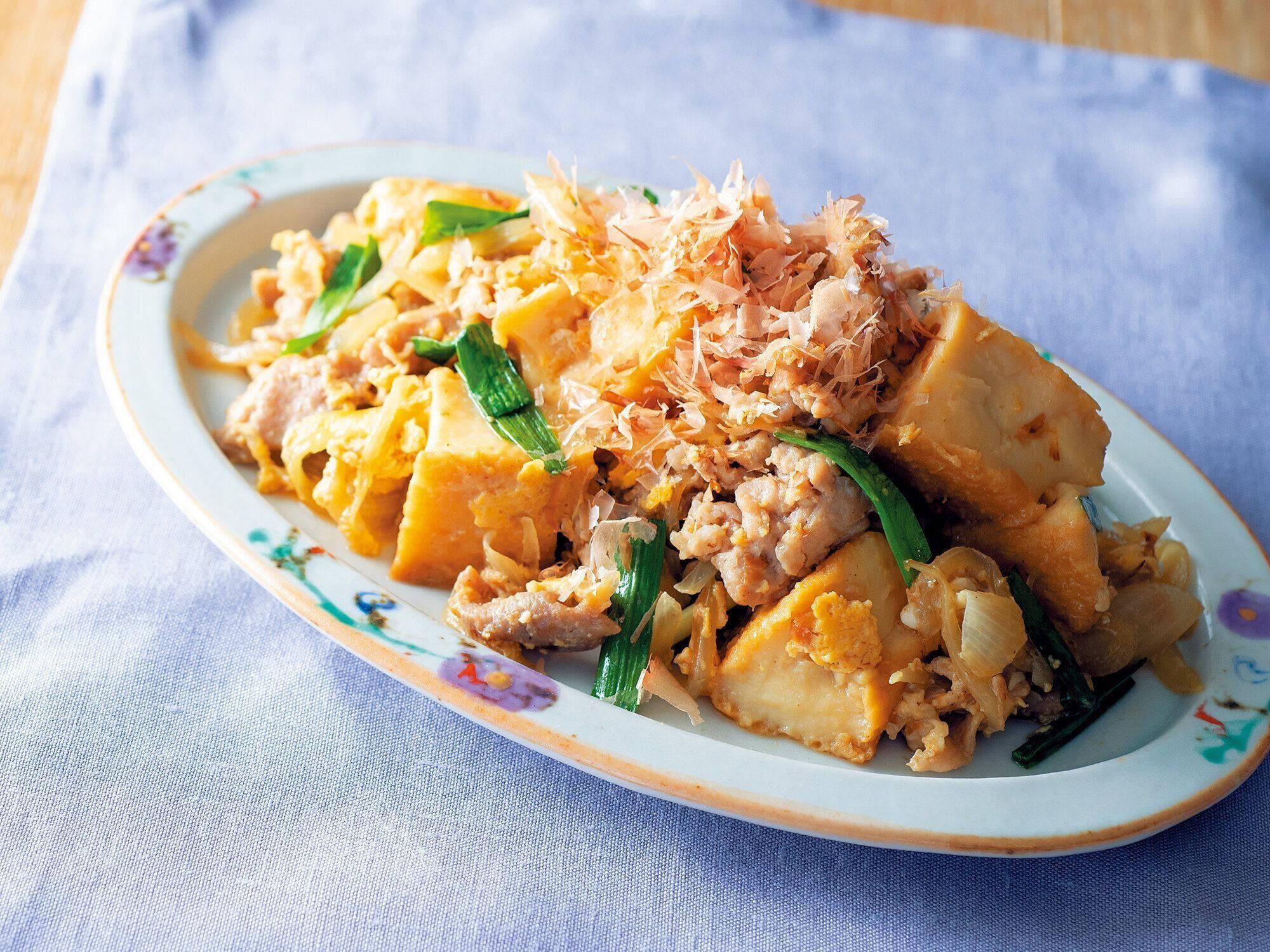 【妊活レシピ】豚肉と厚揚げのチャンプルー