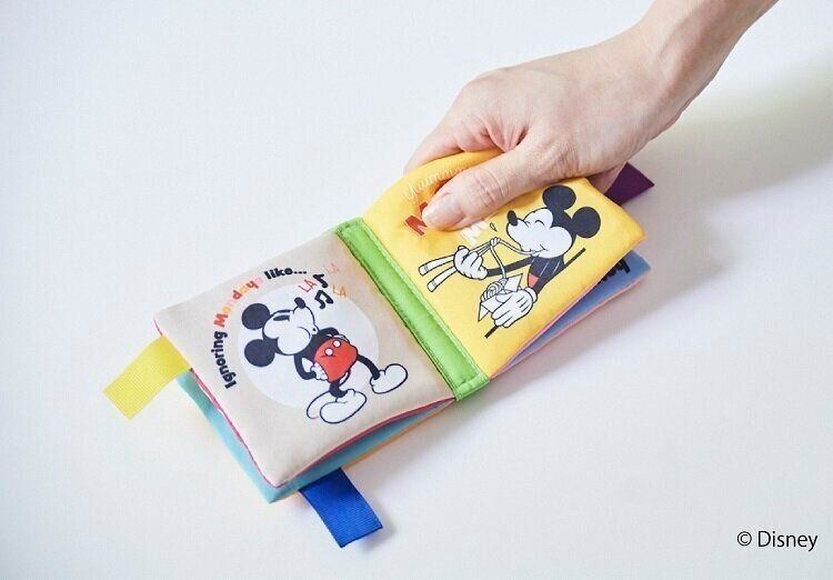 おもちゃ　ガラガラ　たまひよ布絵本 豪華付録】ミッキーマウスデザイン「カシャカシャ プップー