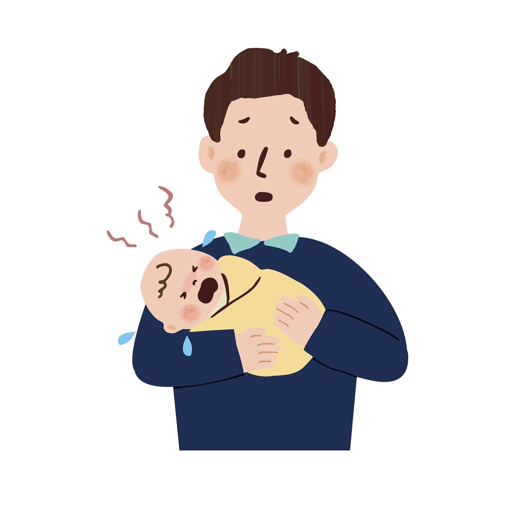 泣き叫ぶ赤ちゃん、単発手術、育児神経症、産後うつ病、子育て