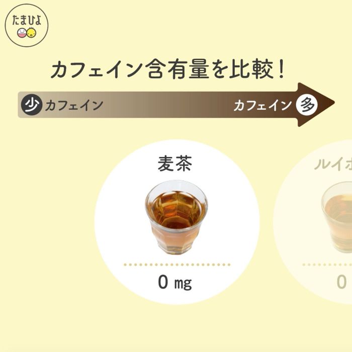 いろいろな飲み物のカフェイン含有量を比較してみました!