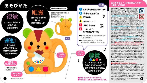 脳がすくすく! かわいい りすちゃん (たまひよ脳すくすく絵本)