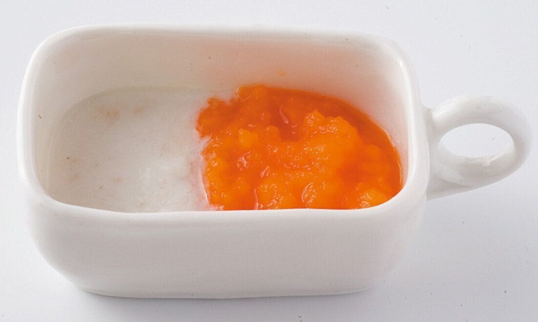 鯛とにんじんのとろとろ （離乳初期 5～6カ月ごろ）