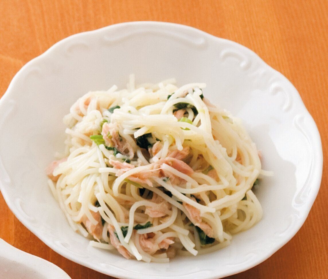 ツナとほうれん草の和風スパ （離乳後期 9～11カ月ごろ）