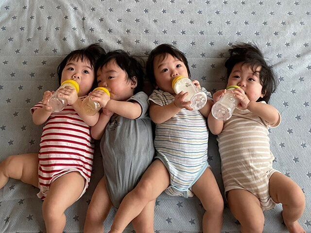 4つ子育児体験談よつはさん