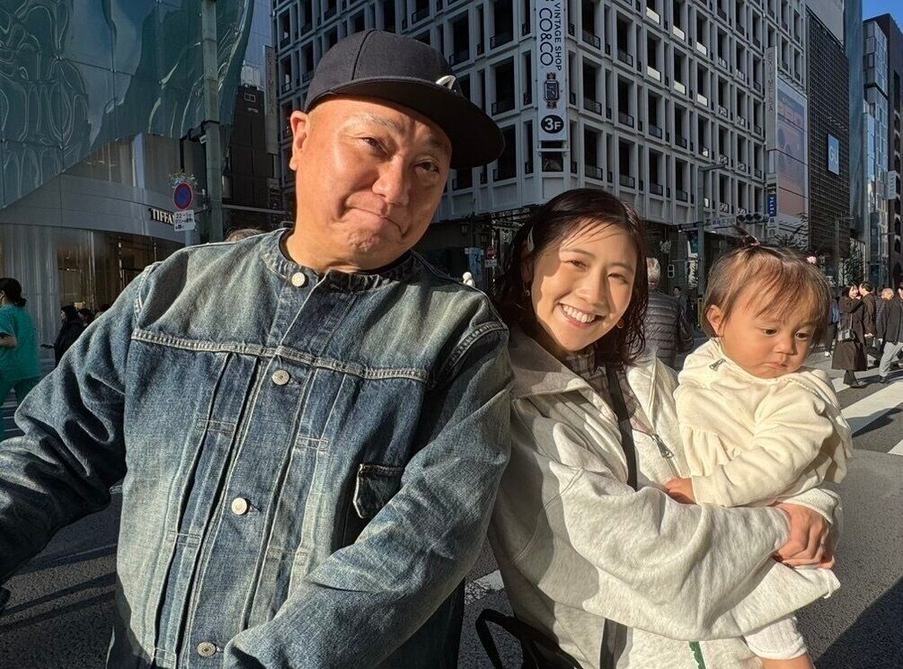 家族3人でお買い物へ行ったときの1枚。