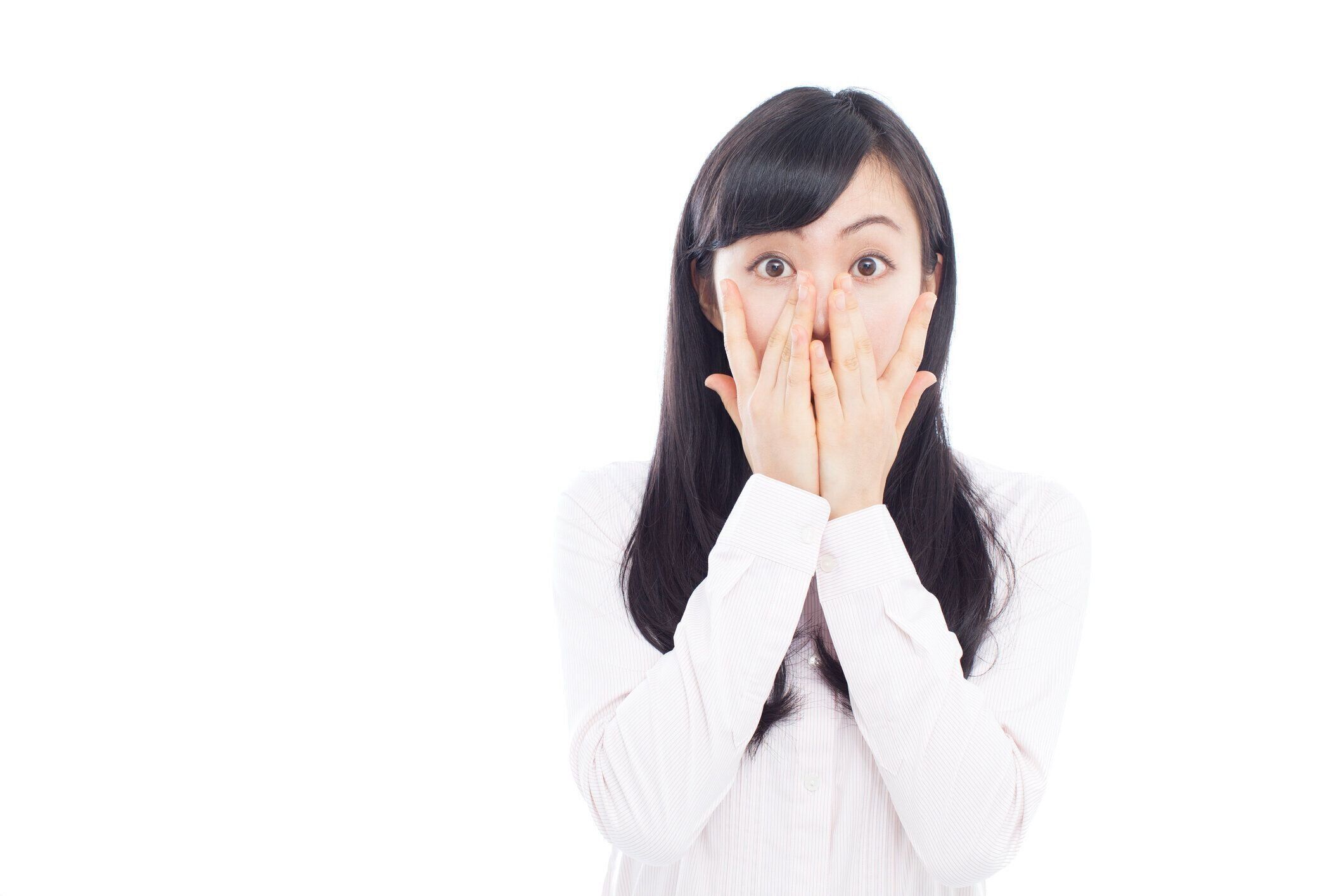 日本人女性が感情を表現