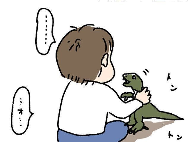 息子と恐竜のはじまり【ツボウチ育児劇場 #53】