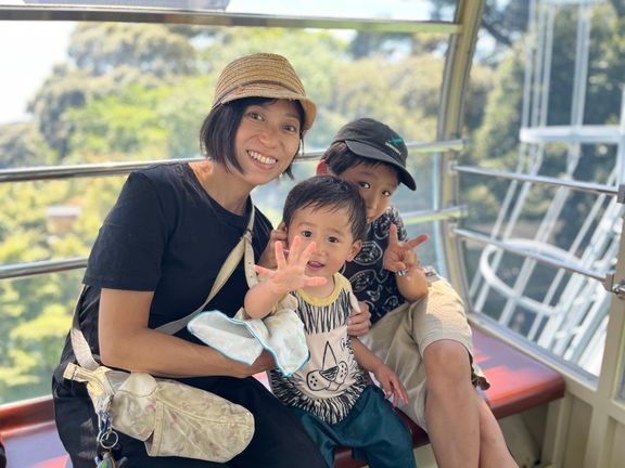 竹田こもちこんぶさん親子写真