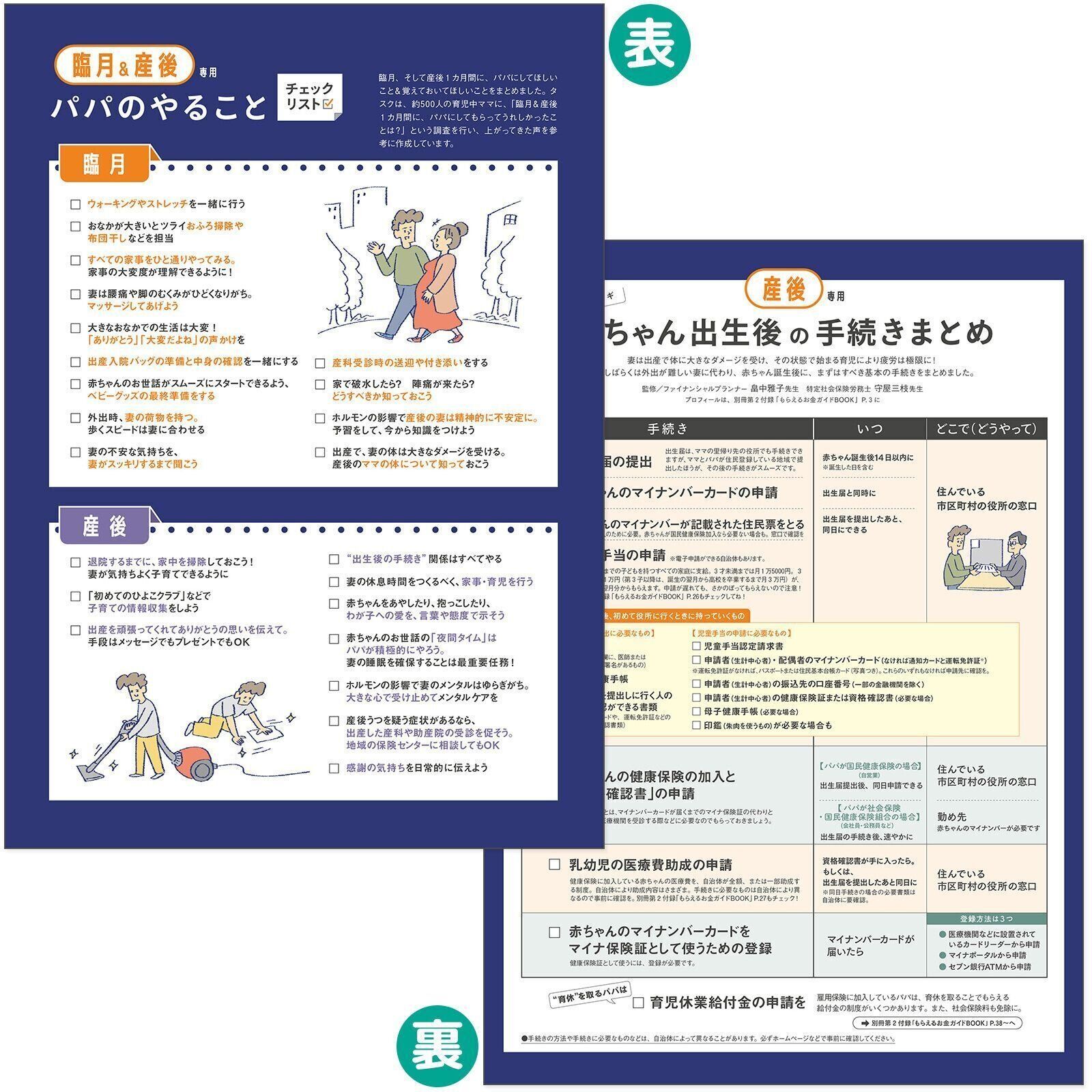 【とじ込み付録】産前・産後の2カ月間 パパがやるべきこと まとめシート