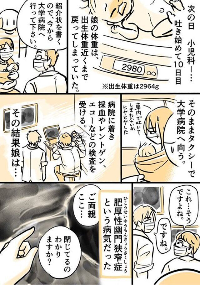 生後12日から噴水のようにミルクを吐き続ける娘 飲ませ方が悪いの 悩む日々に告げられた病名とは たまひよ