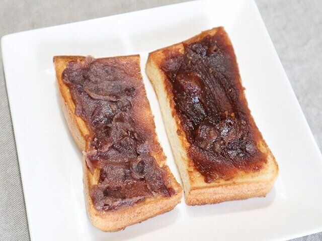 カルディ　もへじの「ドライフルーツ・ナッツ　あんペースト」と「小倉あんバター」