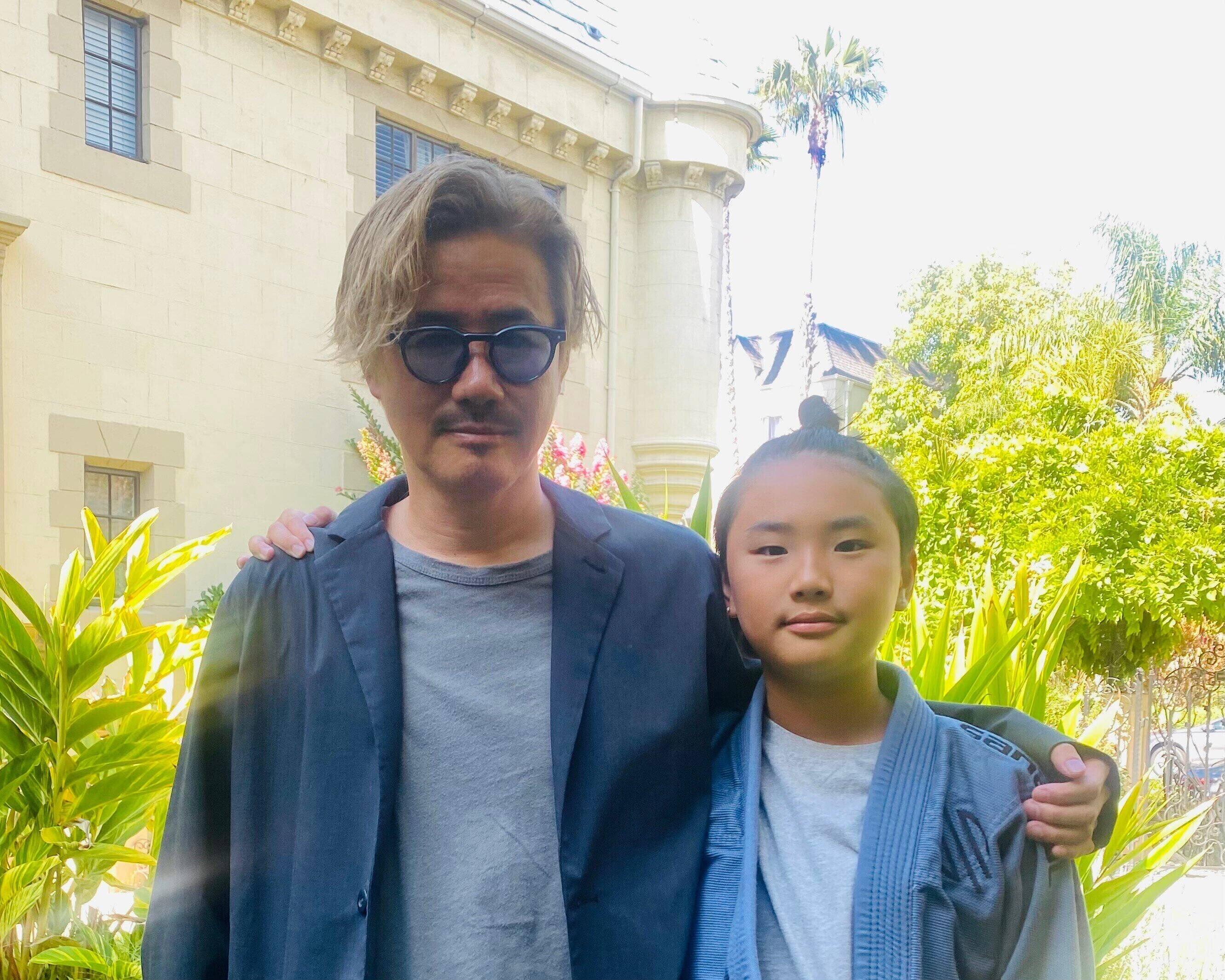 息子さんと鈴木さんのツーショット。