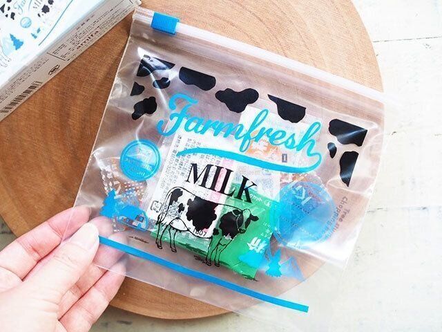 セリア「フリーザーバッグ　パッケージラベル」に使い捨て調味料や薬味を収納