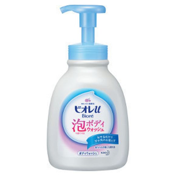 親子で使えるボディソープ  花王 ビオレu 泡で出てくる!ボディウォッシュ
