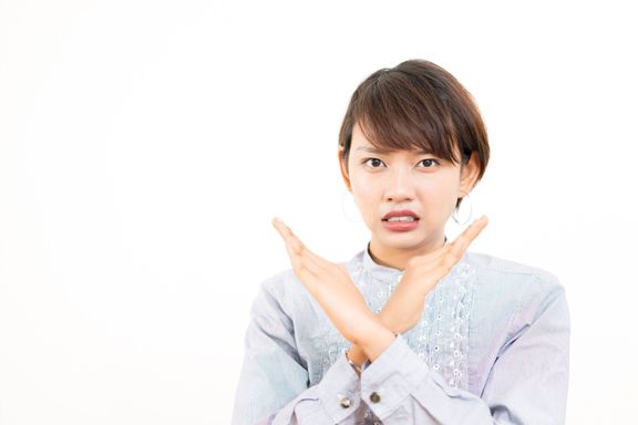 拒絶された女性の画像