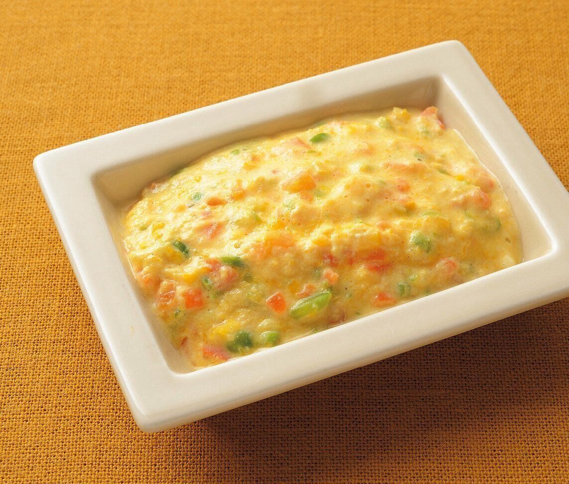 野菜たっぷりスクランブルエッグ （離乳中期 7～8カ月ごろ）