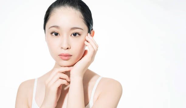 若いアジアの女の子の美しさの概念。