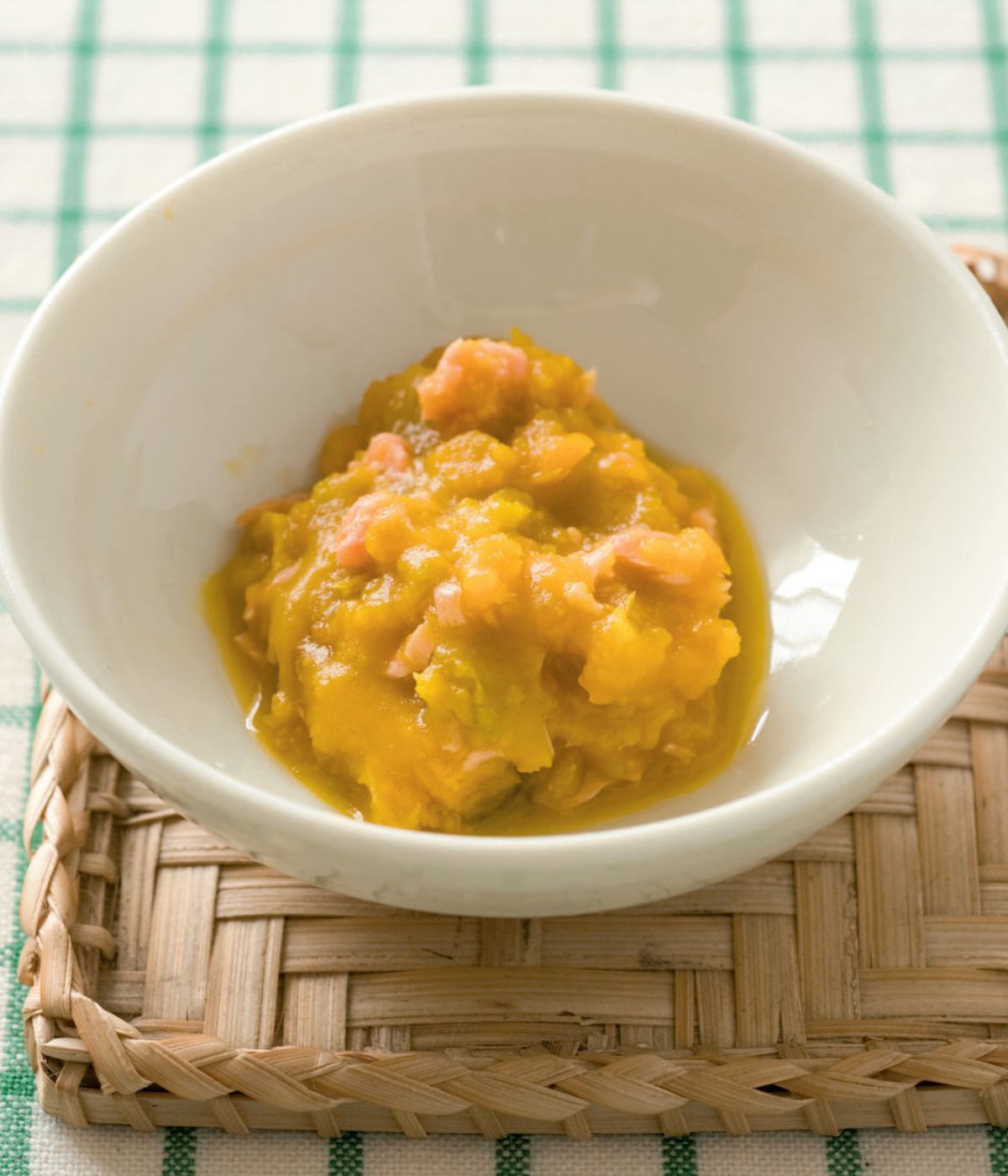 かぼちゃと鮭の煮もの 7 8ヶ月ごろの離乳食レシピ たまひよ かぼちゃと鮭の煮もの 7 8ヶ月ごろの離乳食レシピ たまひよ
