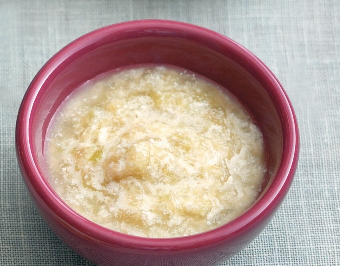 なすと豆腐のすり流し （離乳初期 5～6カ月ごろ）