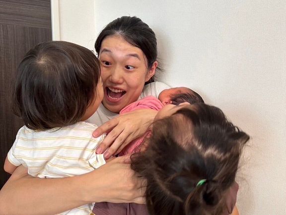 横澤さんと娘さんたち