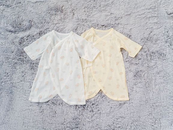 アカチャンホンポ コンビ肌着 2枚組 スナップタイプ ぬいぐるみ 長袖