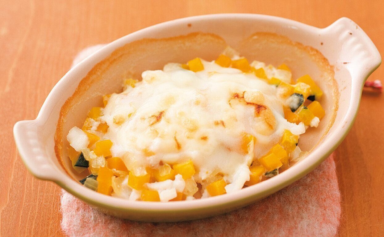 ひらめとかぼちゃのグラタン （離乳後期 9～11カ月ごろ）