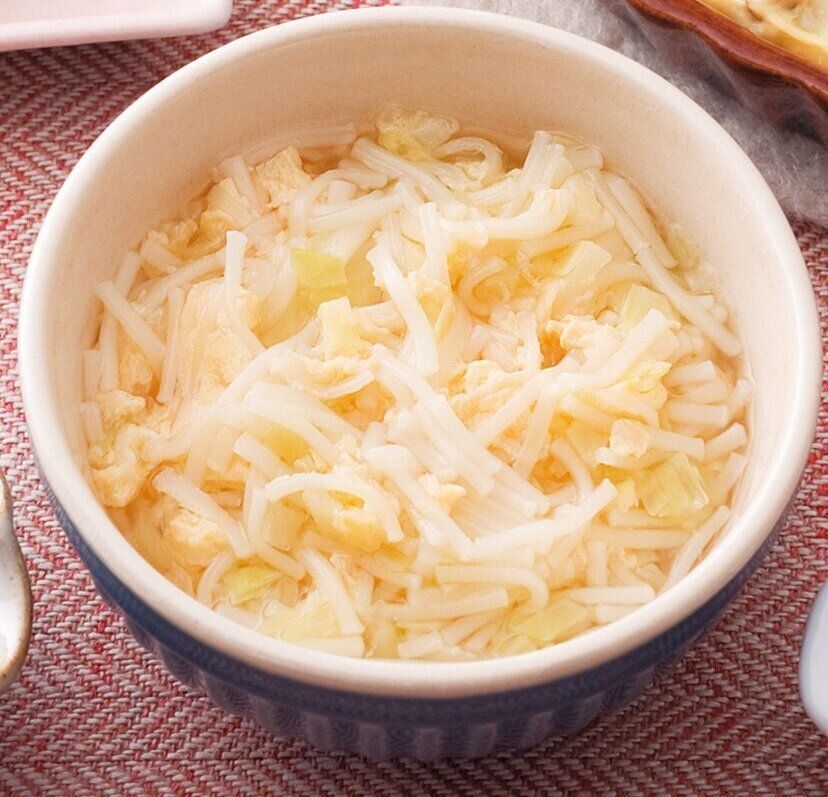 キャベツの卵とじそうめん （離乳後期 9～11カ月ごろ）