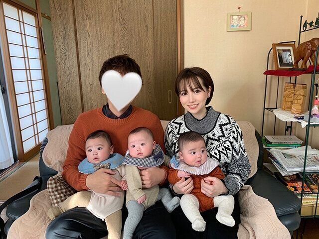 ３つ子育児体験談　　momoさん一家