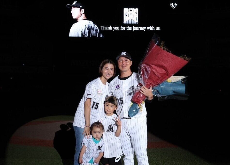 美馬さんの引退試合での1枚。