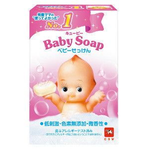 スキンケア［ベビーソープ 固形］　牛乳石鹼共進社　キューピー ベビーせっけん