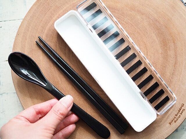 セリア　コンビセット　お箸とスプーンがセット
