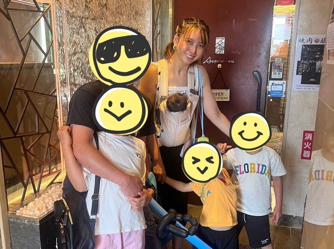 家族で旅行に行ったときの写真。