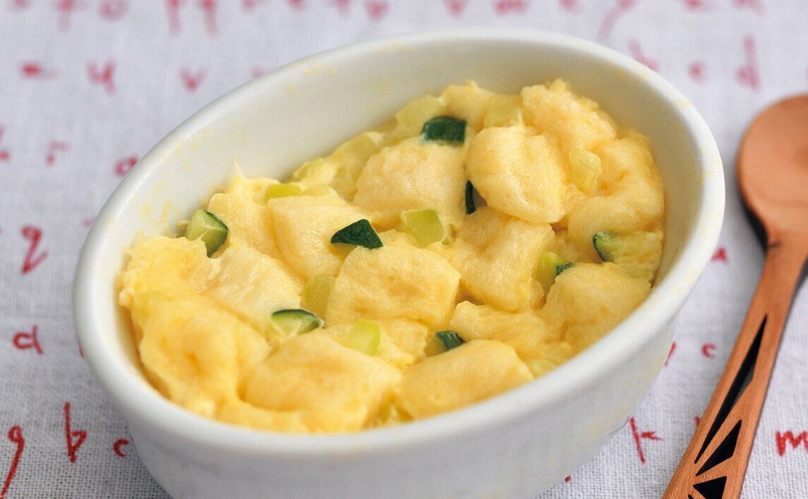 ズッキーニとパンのフラン （離乳後期 9～11カ月ごろ）