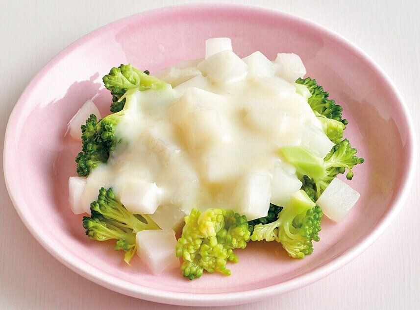 野菜の豆乳あんかけ （離乳後期 9～11カ月ごろ）