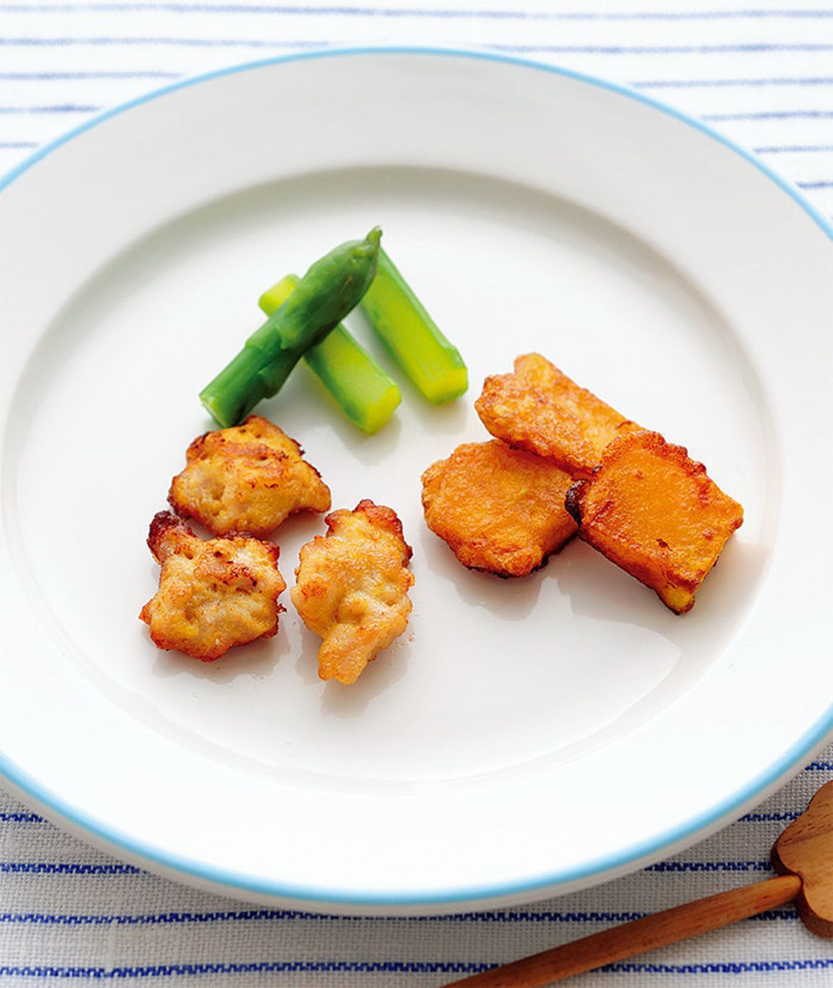 かぼちゃと豚肉のピカタ 作り方 レシピ 離乳食完了期1歳 1歳6ヶ月ごろ たまひよ かぼちゃと豚肉のピカタ 作り方 レシピ 離乳食完了期1歳 1歳6ヶ月ごろ たまひよ