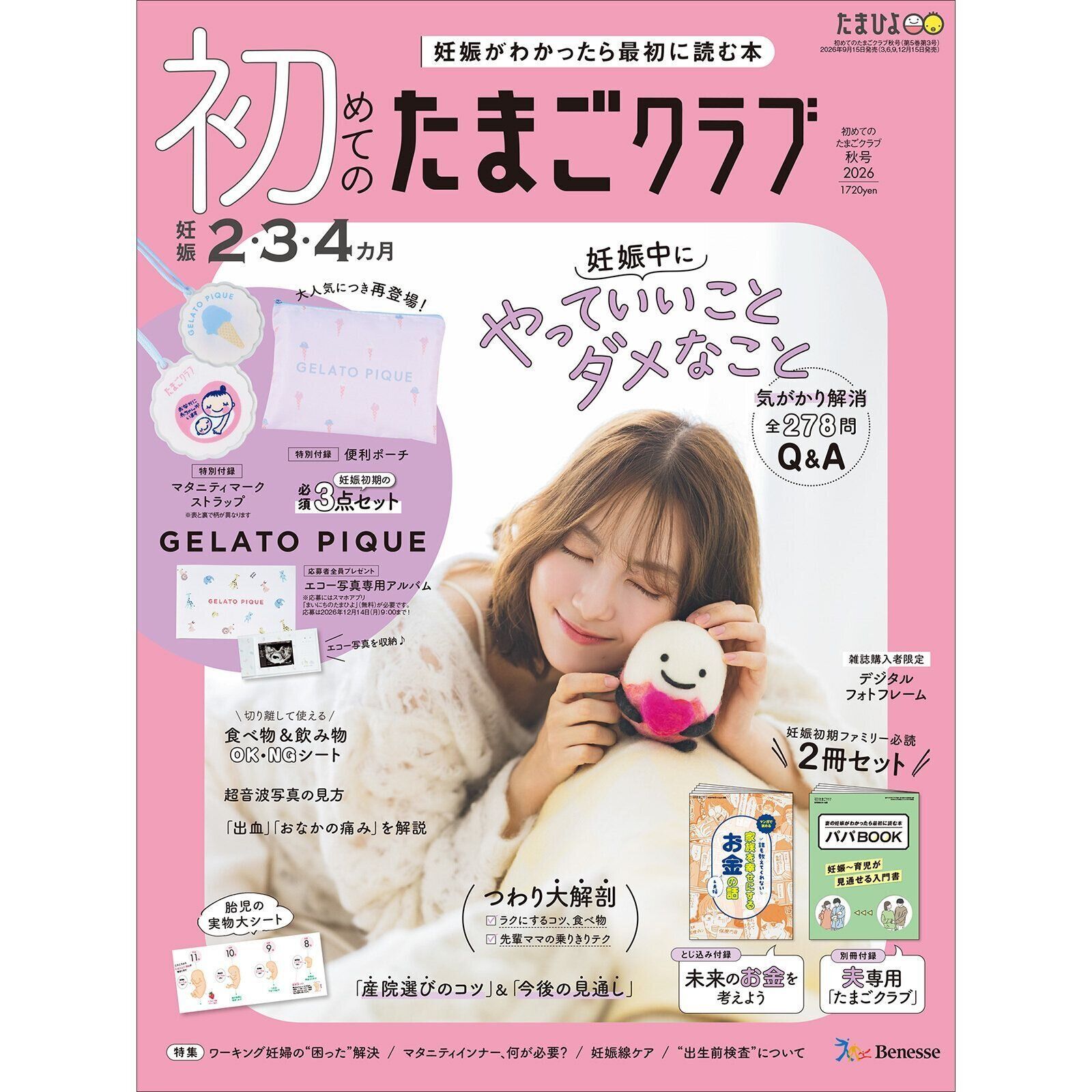 初めて妊娠されたかたに！妊娠がわかったら最初に読む本『初めてのたまごクラブ 秋号』