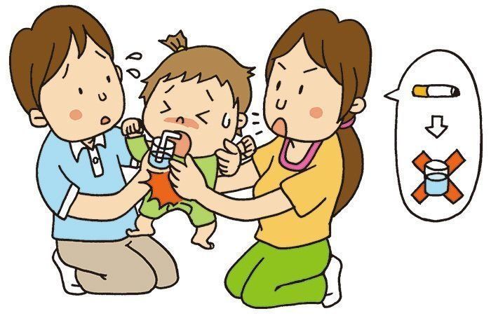 医師監修 赤ちゃんがたばこ お酒 薬など異物を飲み込んだ 誤飲したときの応急処置 予防対策 たまひよ
