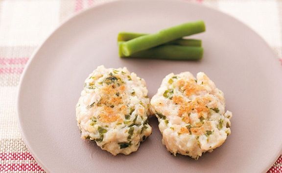 わかめ入り豆腐バーグ (離乳完了期 1才~1才6カ月ごろ)